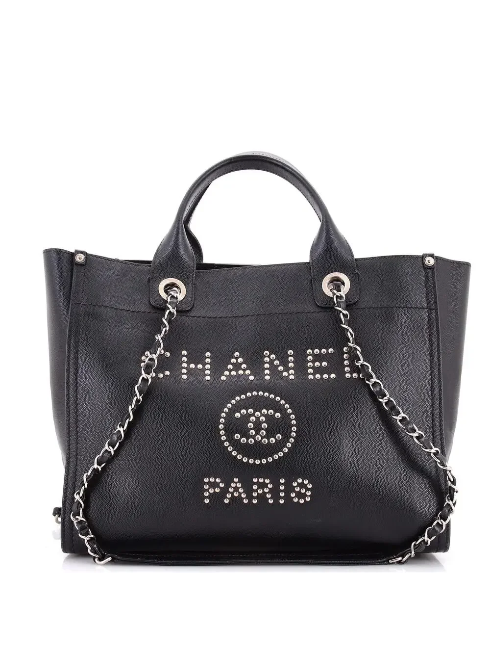 Chanel Deauville Tote Studded Caviar #301808C48B
